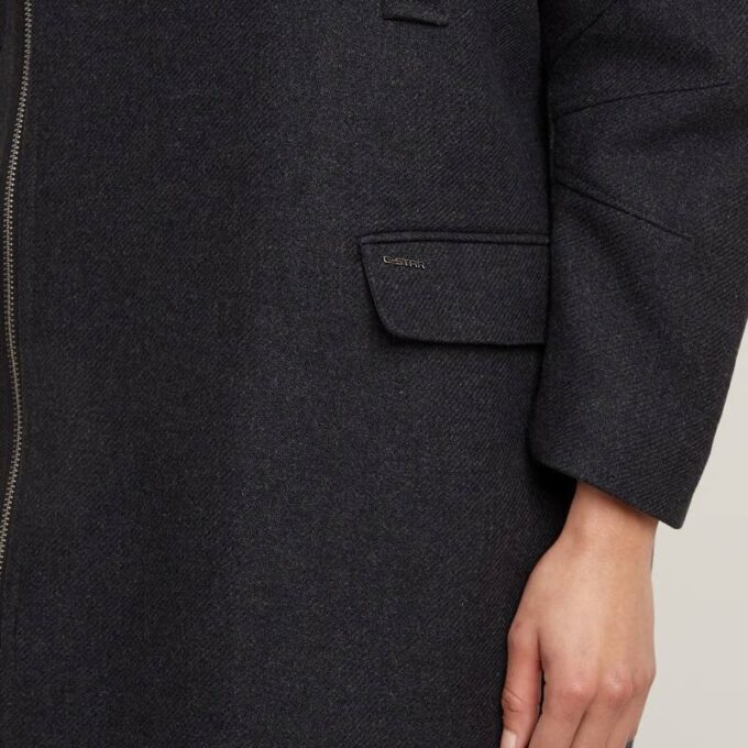 Oversized Cocoonjas met rits Oversized Cocoonjas met rits