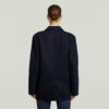 Oversized denim blazer