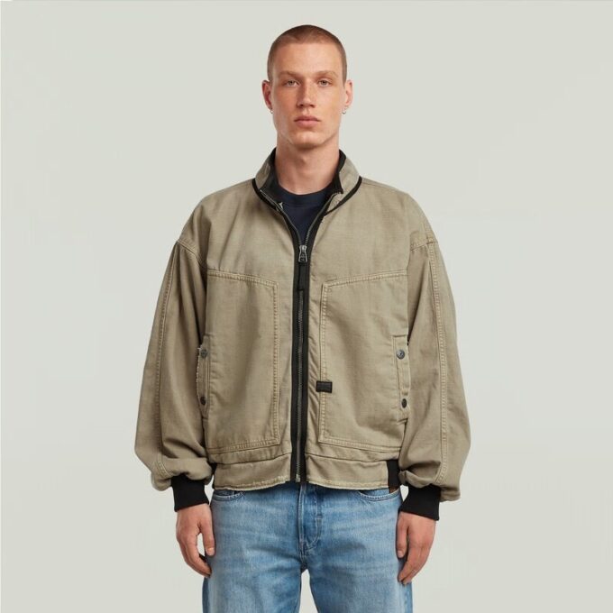 Oversized denim bomberjack Oversized denim bomberjack