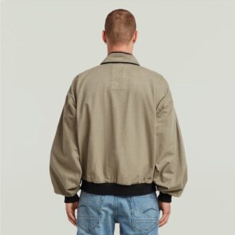 Oversized denim bomberjack