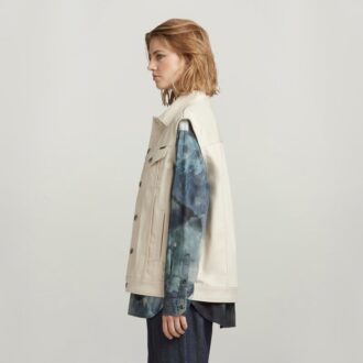 Oversized denim vest Evergreen