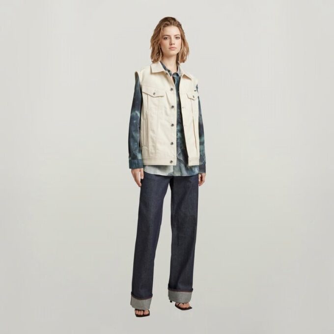Oversized denim vest Evergreen Oversized denim vest Evergreen