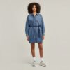 Oversized denimjurk met riem Oversized denimjurk met riem