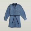 Oversized denimjurk met riem Oversized denimjurk met riem