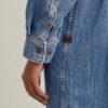 Oversized denimjurk met riem Oversized denimjurk met riem