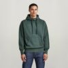 Oversized hoodie met geverfde stof