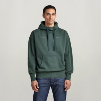 Oversized hoodie met geverfde stof