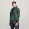 Oversized hoodie met geverfde stof