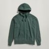 Oversized hoodie met geverfde stof