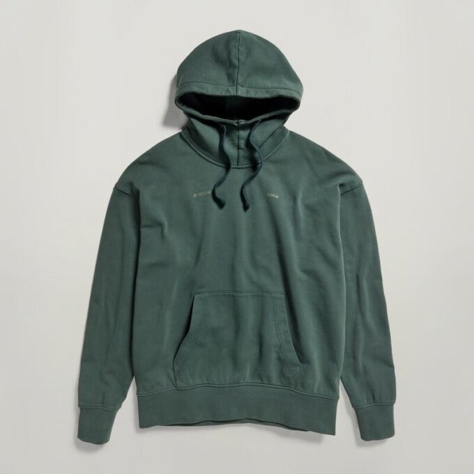 Oversized hoodie met geverfde stof