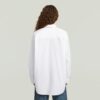 Oversized Poplin Shirt met Rits