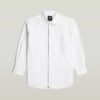 Oversized Poplin Shirt met Rits