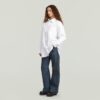 Oversized Poplin Shirt met Rits