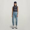 Pointelle gebreide mock top Pointelle gebreide mock top