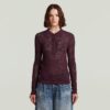 Pointelle Slim Polo Knit Pointelle Slim Polo Knit
