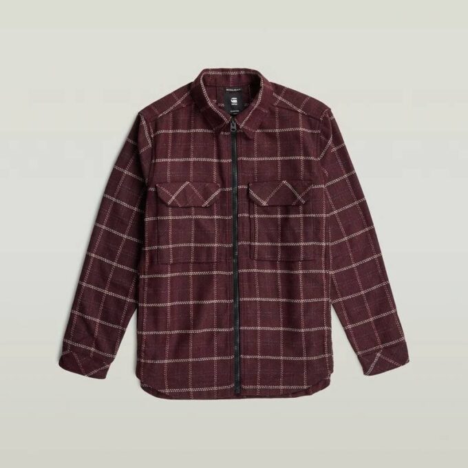 Regular overshirt met rits Regular overshirt met rits