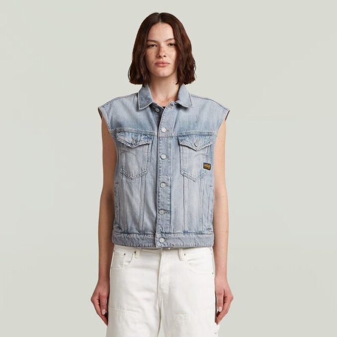 Relaxed Denim Vest Relaxed Denim Vest