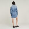 Relaxte denim jurk met trekkoord Relaxte denim jurk met trekkoord