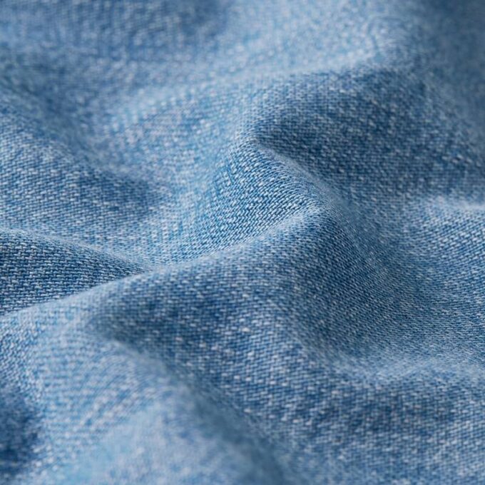 Relaxte denim jurk met trekkoord Relaxte denim jurk met trekkoord