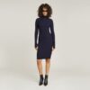 Rib slim-fit jurk