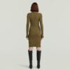 Rib slim-fit jurk