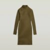 Rib slim-fit jurk