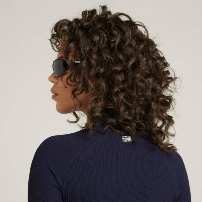 Rib slim-fit jurk