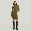 Rib slim-fit jurk