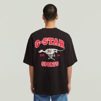 Running Dog Back Grafisch Boxy T-shirt Running Dog Back Grafisch Boxy T-shirt