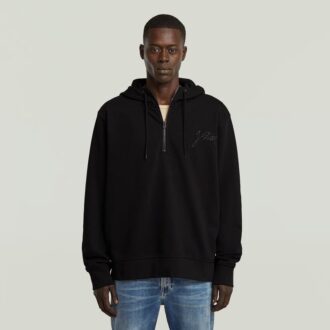 Script Half Zip Hoodie