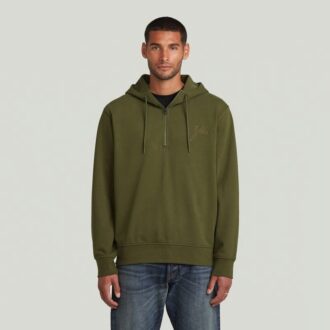 Script Half Zip Hoodie Trui