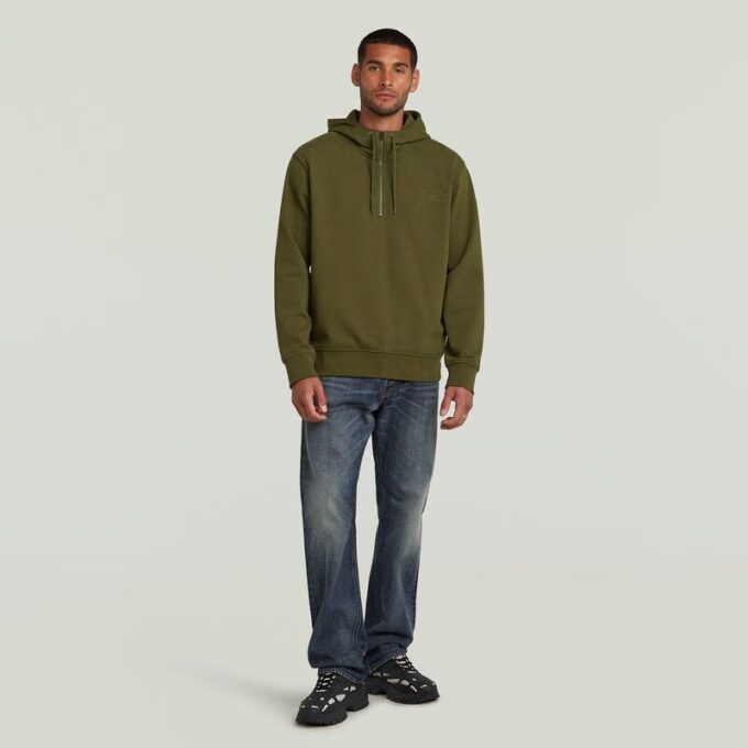Script Half Zip Hoodie Trui Script Half Zip Hoodie Trui