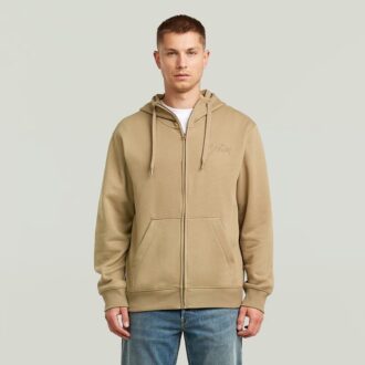 Script Hoodie Rits Trui
