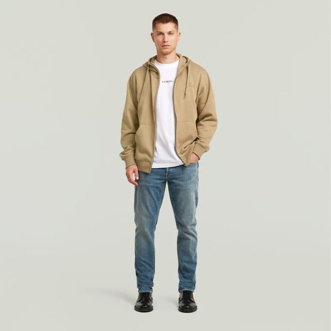 Script Hoodie Rits Trui Script Hoodie Rits Trui