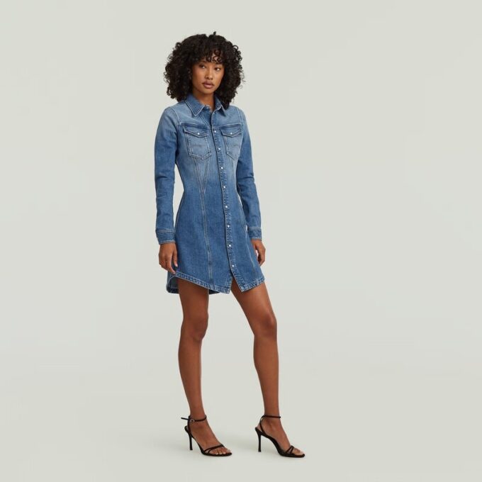 Shirtjurk met schuine zoom Shirtjurk met schuine zoom