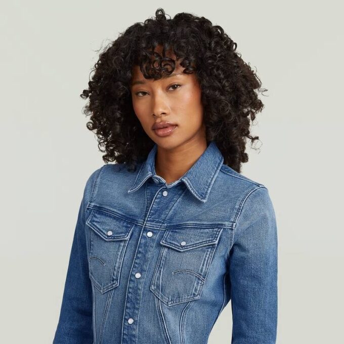 Shirtjurk met schuine zoom Shirtjurk met schuine zoom