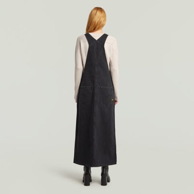 Skater Maxi Dungaree Jurk
