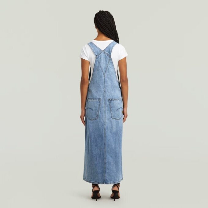 Skater Maxi Dungaree Jurk