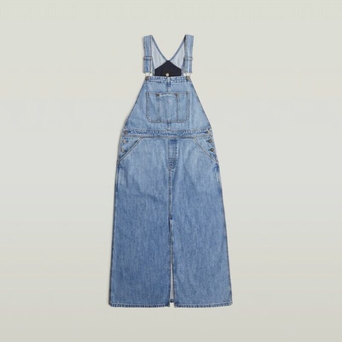 Skater Maxi Dungaree Jurk