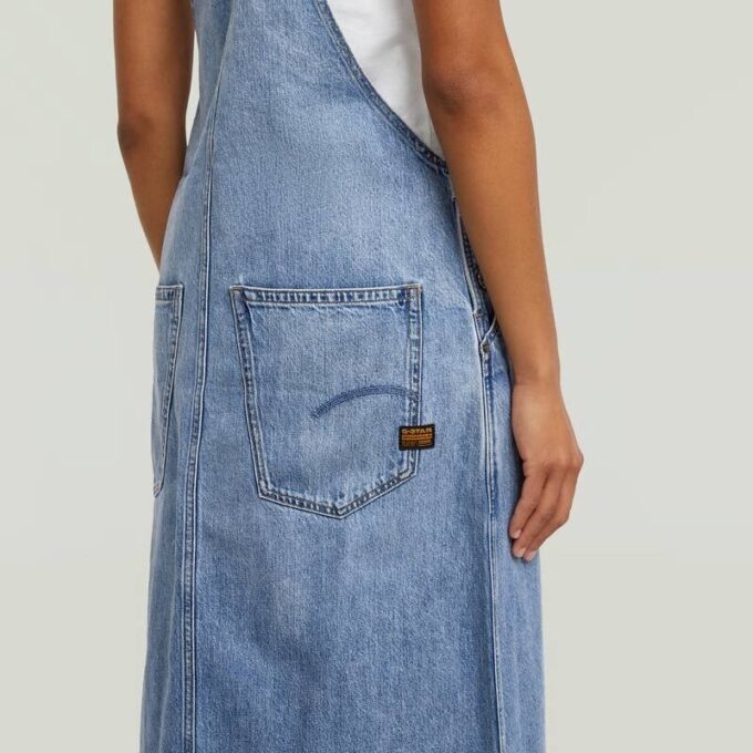 Skater Maxi Dungaree Jurk