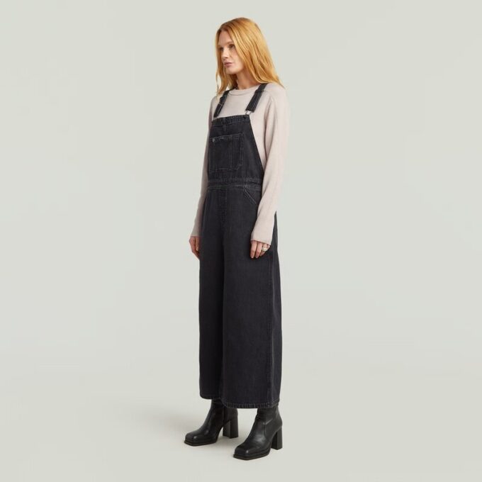 Skater Maxi Dungaree Jurk