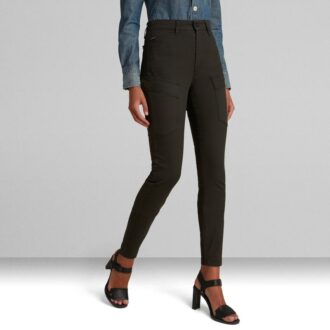 Skinny cargobroek met hoge G-vorm Skinny cargobroek met hoge G-vorm