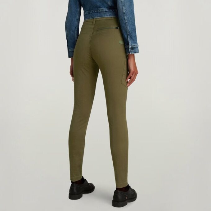 Skinny cargobroek met hoge G-vorm Skinny cargobroek met hoge G-vorm