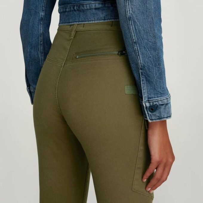 Skinny cargobroek met hoge G-vorm Skinny cargobroek met hoge G-vorm