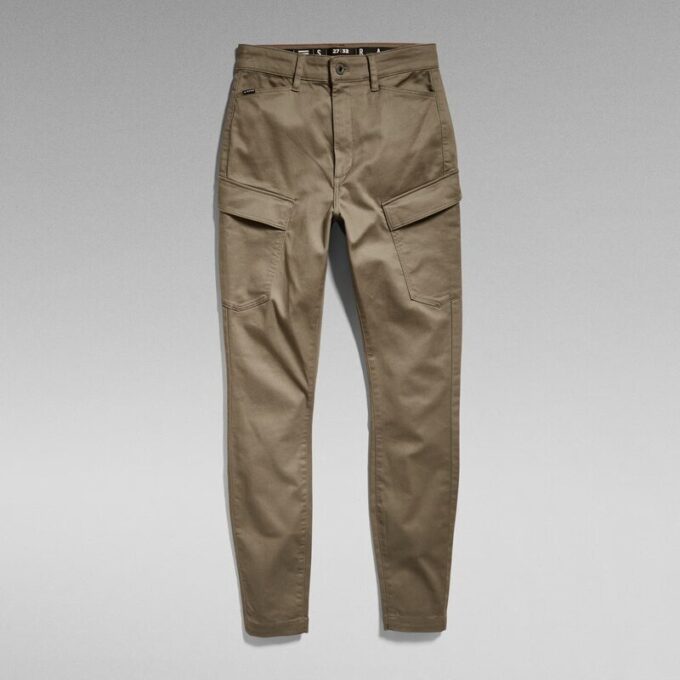 Skinny cargobroek met hoge G-vorm Skinny cargobroek met hoge G-vorm