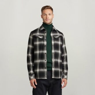 Slanke overhemd met schuine zak