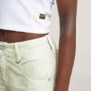 Slim crop top met drukknopen aan de achterkant Slim crop top met drukknopen aan de achterkant