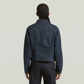 Slim-fit jasje met schuine zoom