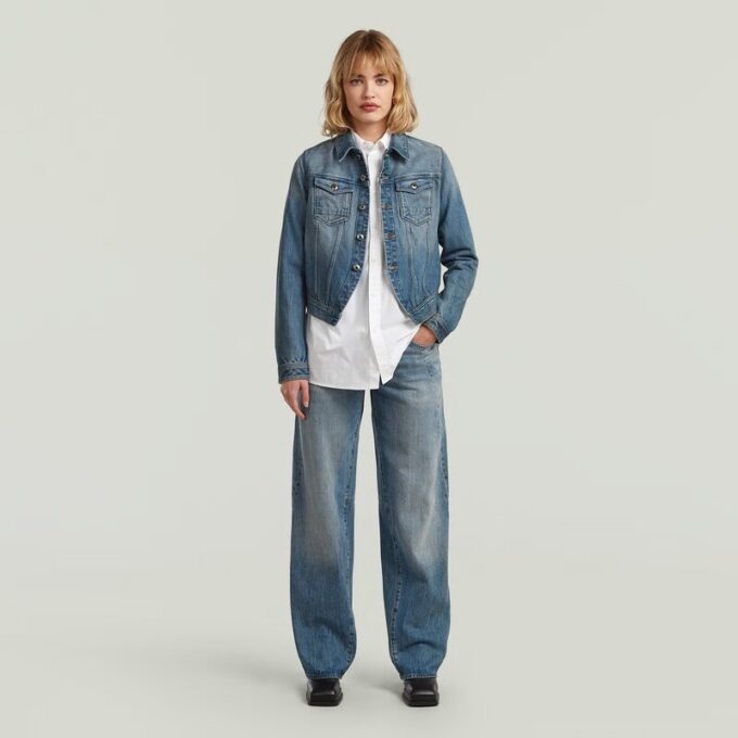 Slim-fit jasje met schuine zoom Slim-fit jasje met schuine zoom
