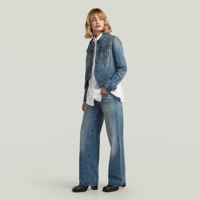 Slim-fit jasje met schuine zoom Slim-fit jasje met schuine zoom